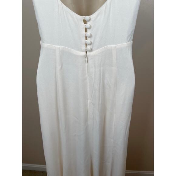 Reformation Lecce Bridal Wedding Ivory White Maxi Dress Size 0 - Picture 6 of 12